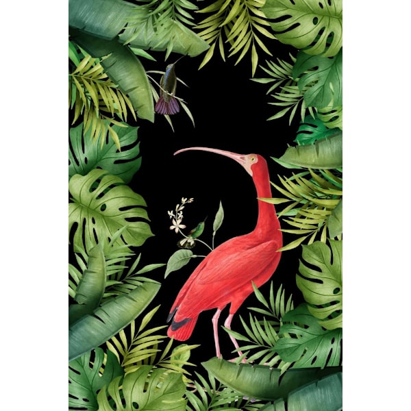 Jungle With Heron MultiColor 50x70 cm