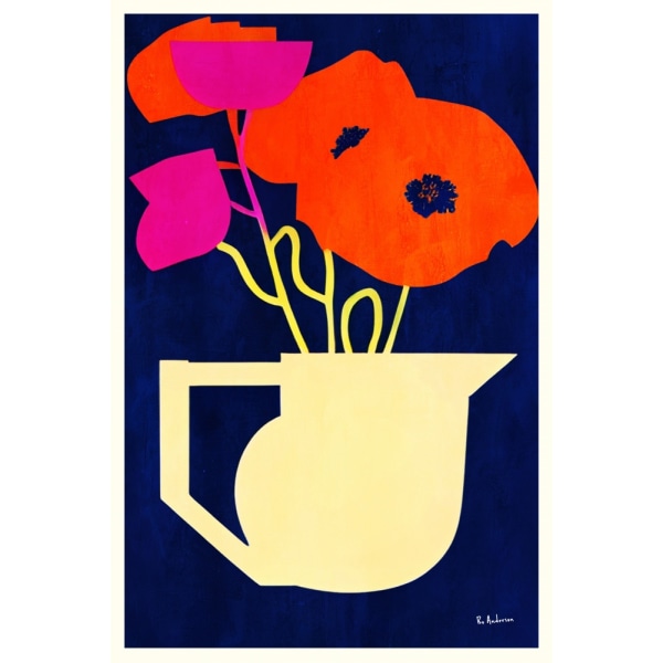 Bright A Sunny Poppies MultiColor 30x40 cm