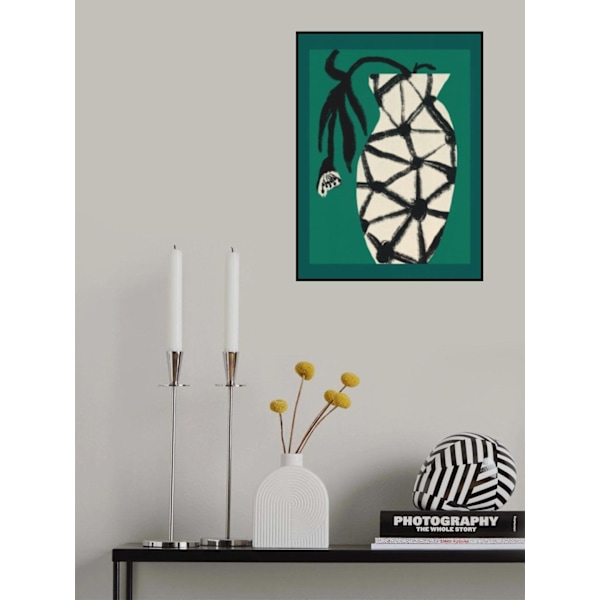 Hexagon Vase In Green MultiColor 70x100 cm
