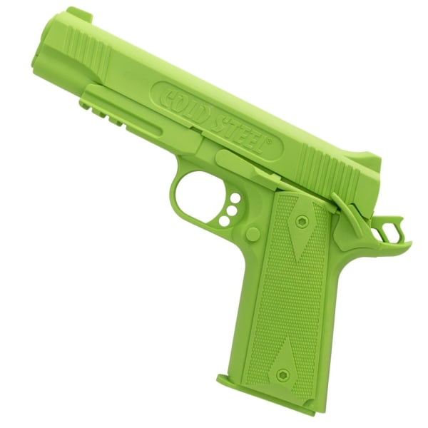 Kaldt stål 1911 treningspistol i gummi (anspent og låst) Green