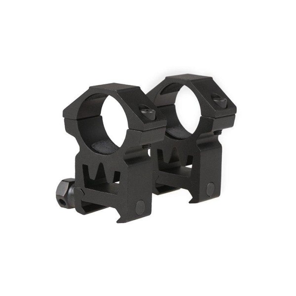 Theta Optics - Two-part 25mm optics mount for RIS rail (high) Black