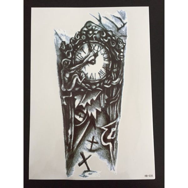 Midlertidig tatovering 21 x 15cm - Time