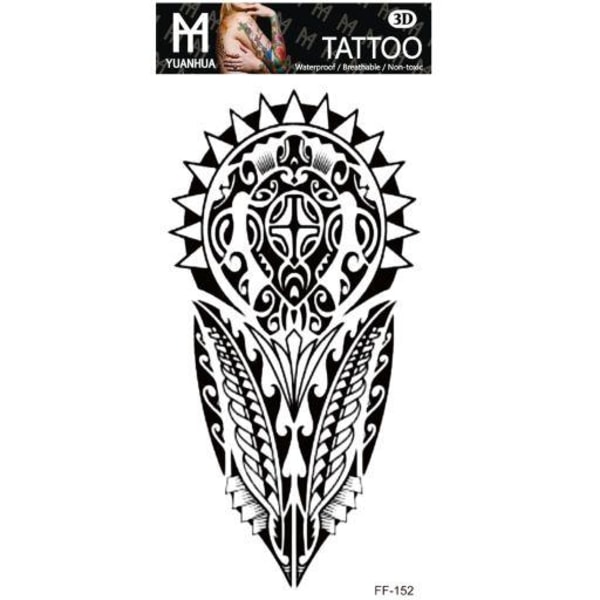 Väliaikainen tatuointi 19 x 9 cm - Maui-tatuointi