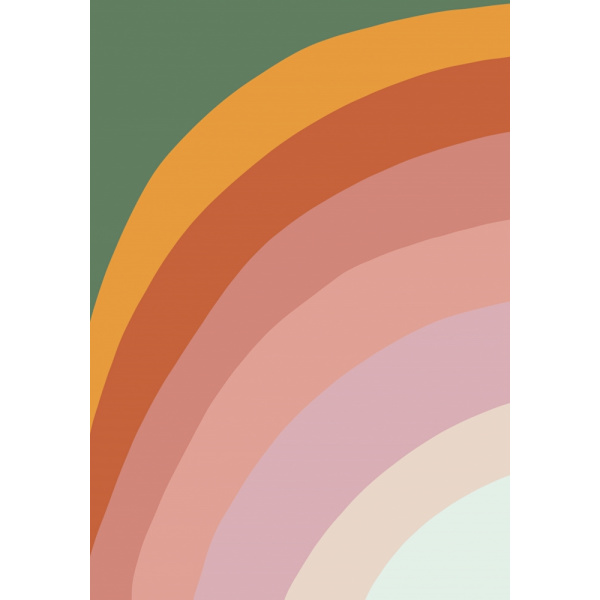 Mid Century Rainbow MultiColor 21x30 cm