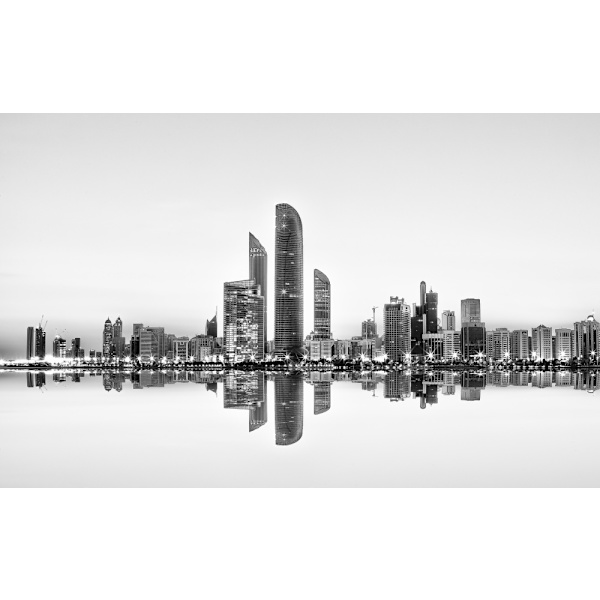 Abu Dhabi Urban Reflection MultiColor 70x100 cm