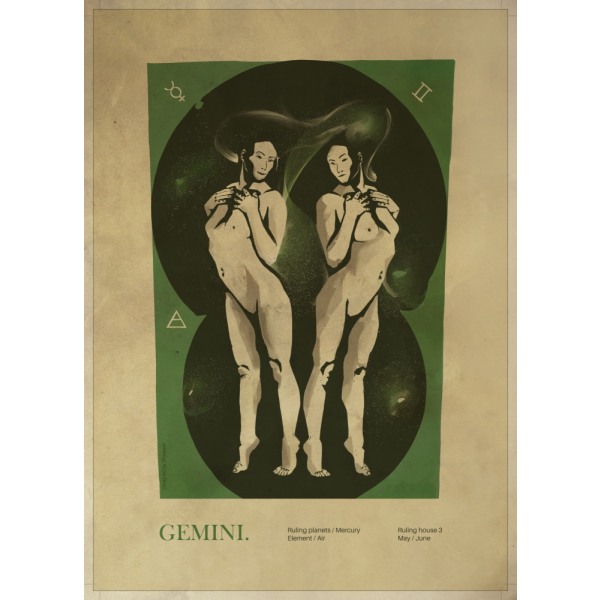 Gemini-tulostus MultiColor 70x100 cm