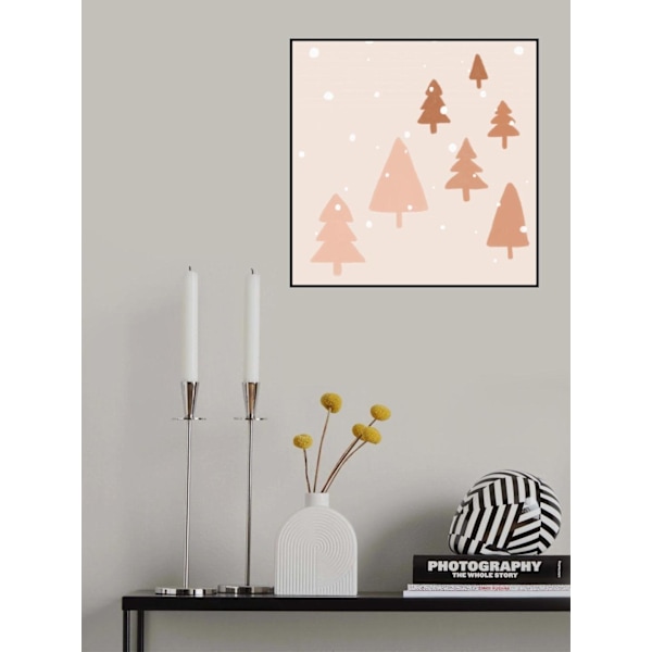 Pastel Winter Trees MultiColor 30x40 cm