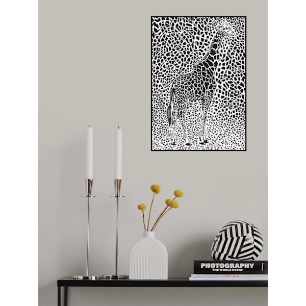 The Majestic Giraffe MultiColor 50x70 cm