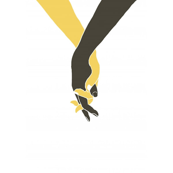 Holding Hands MultiColor 50x70 cm