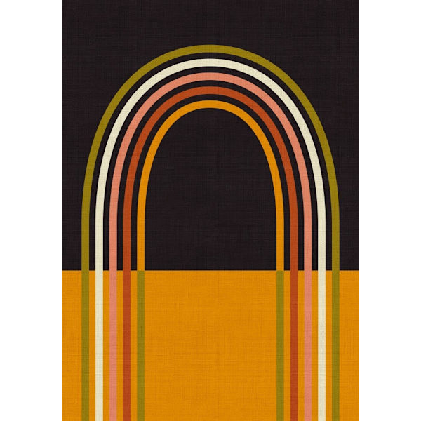 Geo Shapes Fall 21 Rainbow Arc MultiColor 70x100 cm