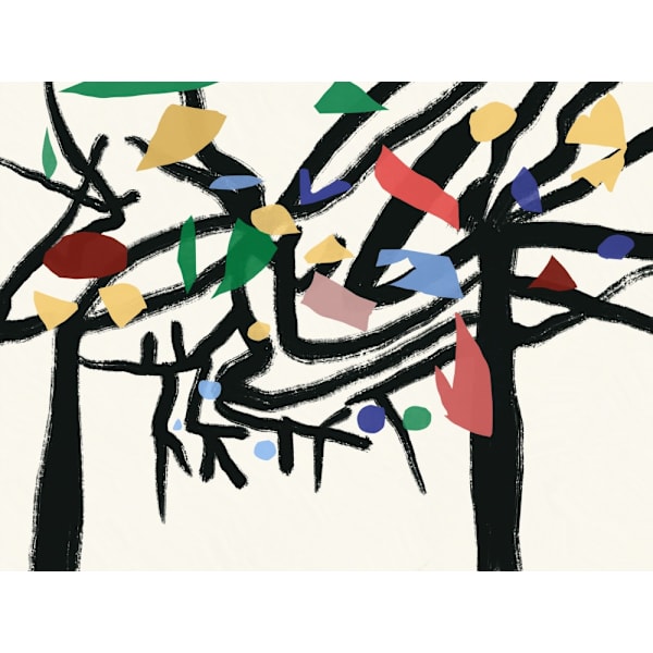Colors In The Forest 02 MultiColor 30x40 cm