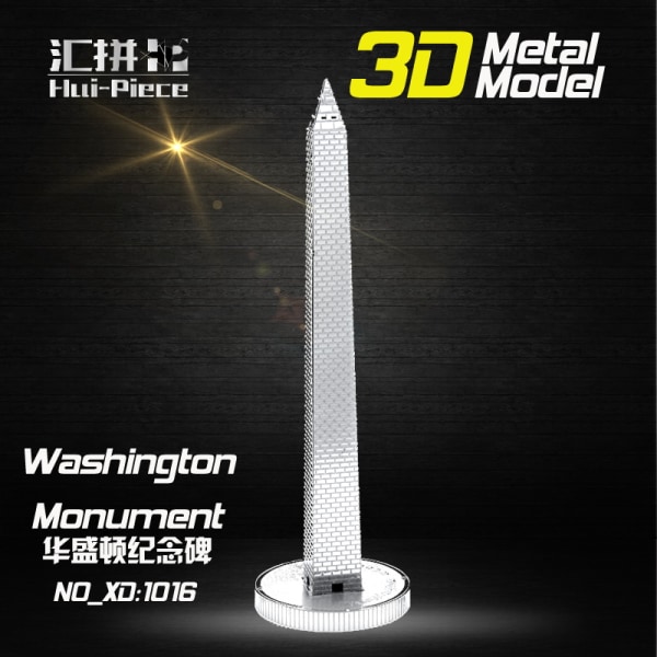 3D-metallipalapeli - Kuuluisat rakennukset - Washingtonin muistomerkki