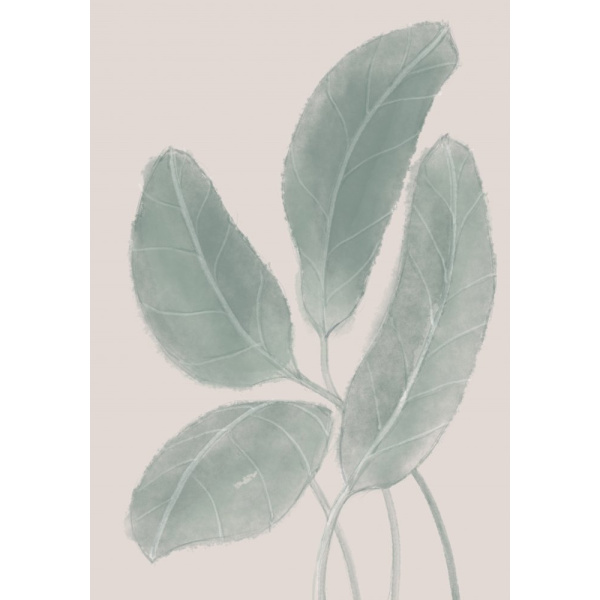 Leaves Watercolor MultiColor 21x30 cm