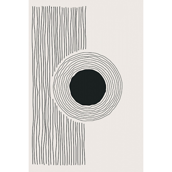 Minimal Circle MultiColor 21x30 cm