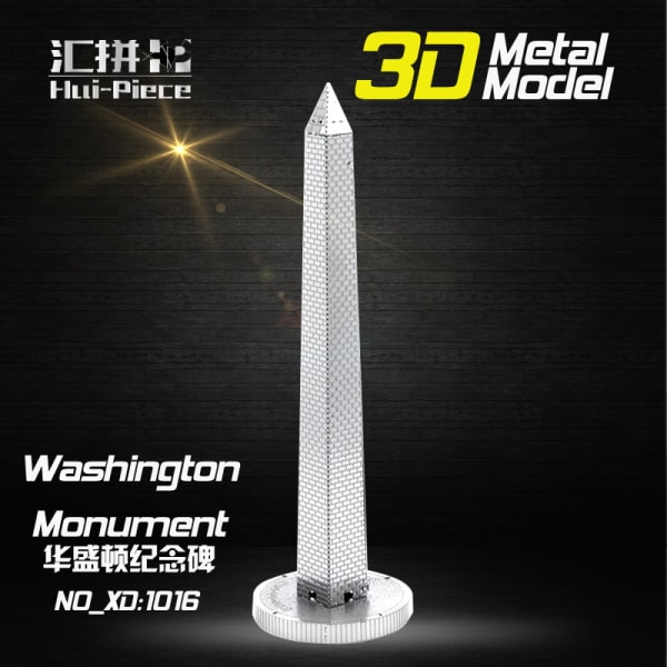 3D-metallipalapeli - Kuuluisat rakennukset - Washingtonin muistomerkki