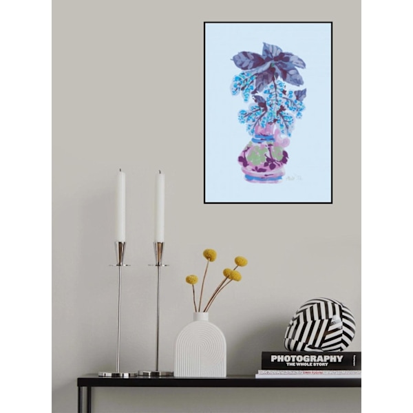 Blooming Vase In Blue MultiColor 30x40 cm