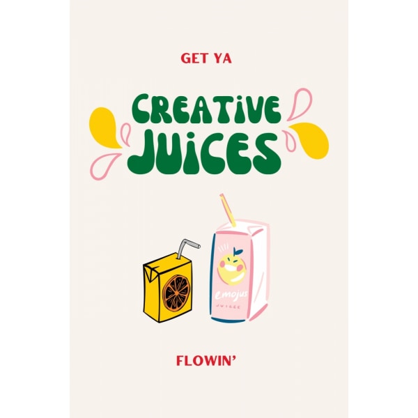 Creative Juices Print MultiColor 30x40 cm