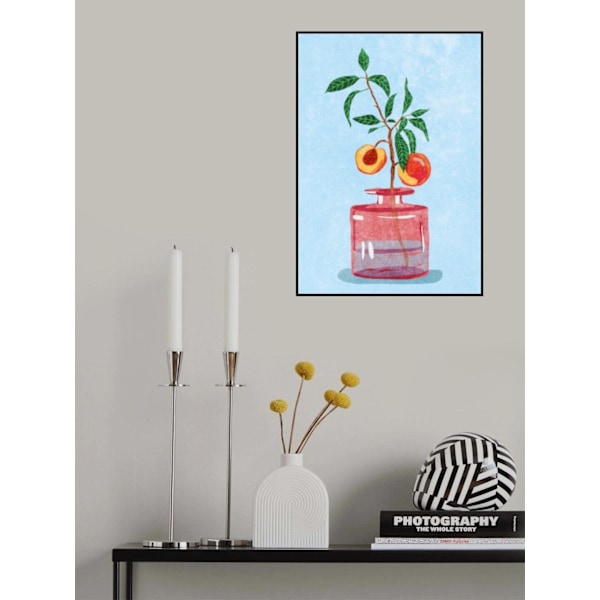 Peach Tree In Vase MultiColor 70x100 cm