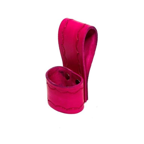 Håndlaget belteholder for økser og verktøy - svensk premium skinn Pink