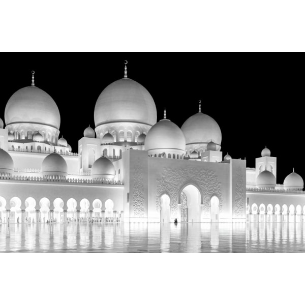 Lys over Abu Dhabi Grand Mosque MultiColor 30x40 cm