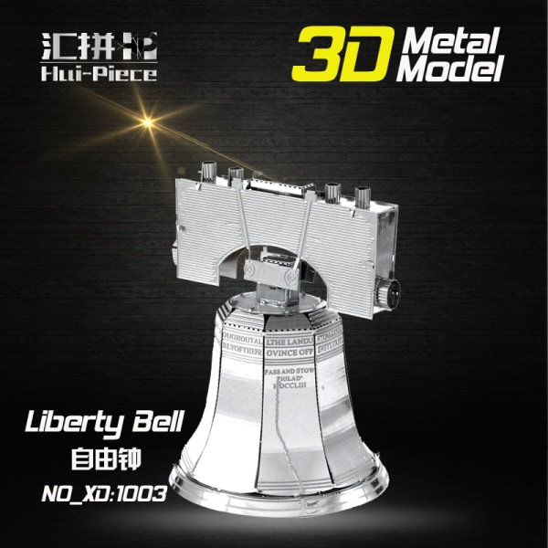 3D Puslespil Metal - Berømte Bygninger - Liberty Bell