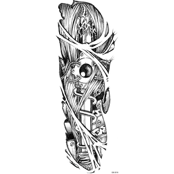 OBS STORLEK - 46 x 17 CM - Tatuering - bionic