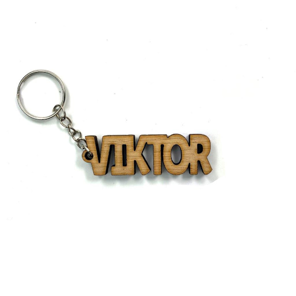 Nyckelring i trä - Viktor Brun