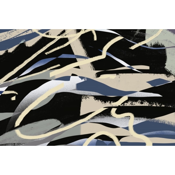 Abstract Mountain Range MultiColor 21x30 cm