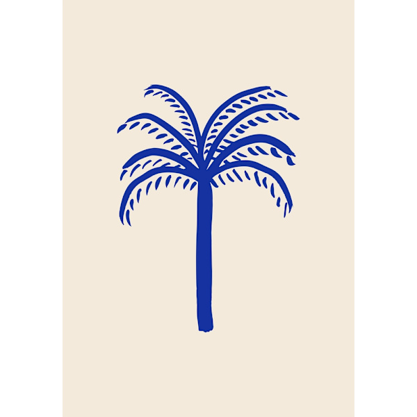 Blue Palm MultiColor 21x30 cm