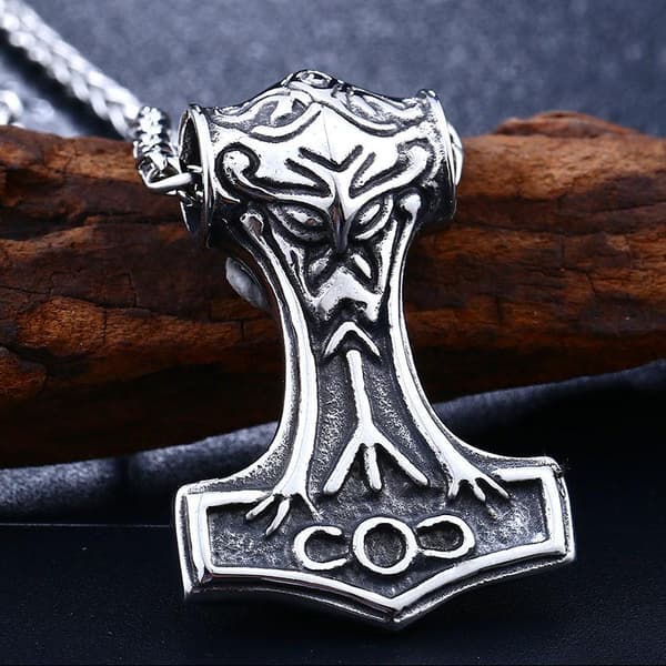Small Thors hammer Mjolnir pendant