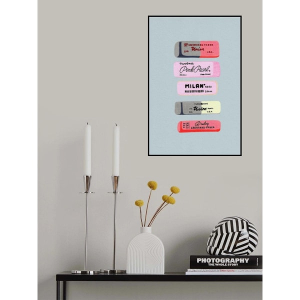 Erasers Art Print MultiColor 70x100 cm