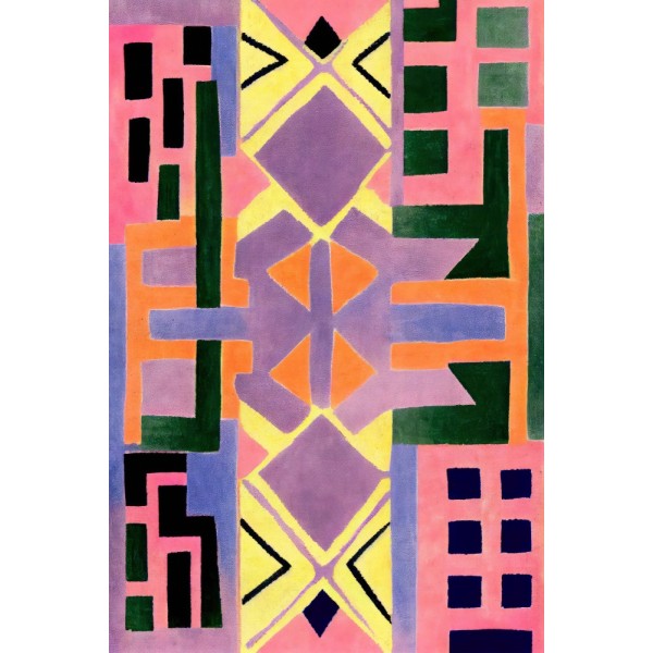 Peru Rug Pattern MultiColor 21x30 cm