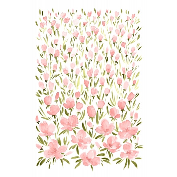 Field Of Pink Flowers MultiColor 21x30 cm