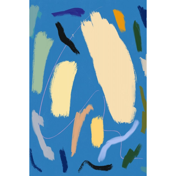Color Strokes 02 MultiColor 50x70 cm