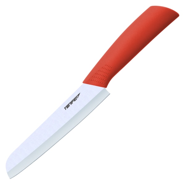 Tonife Zirconia keramisk kjøkkenkniv - 6" brødkniv Red