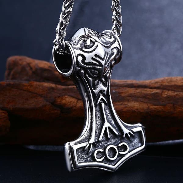 Small Thors hammer Mjolnir pendant