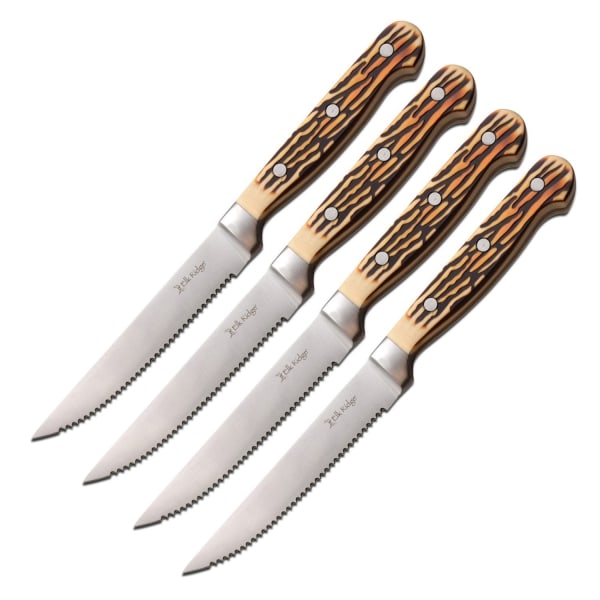 Elk Ridge - Kjøttkniver - Sett med 4 stk Brown