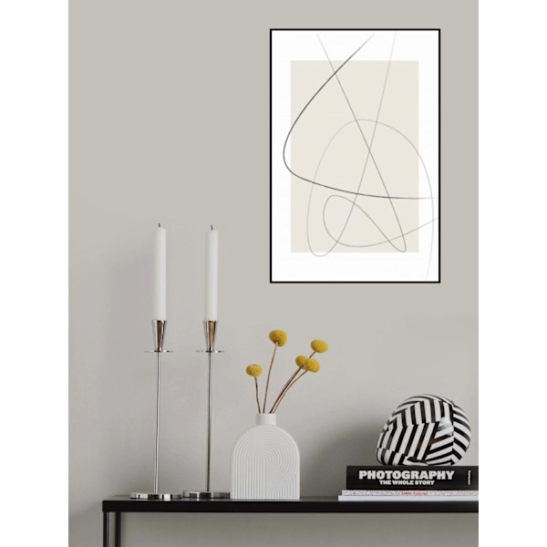 Beige Abstract MultiColor 21x30 cm