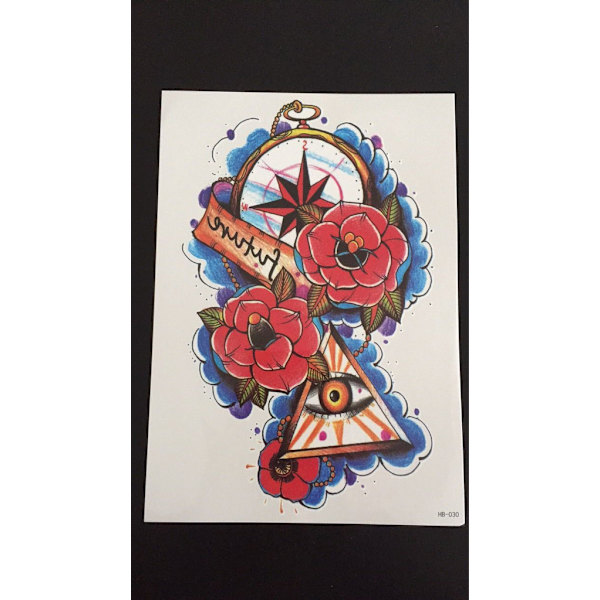 Tillfällig Tatuering 21 x 15cm - Symbolic Lotus