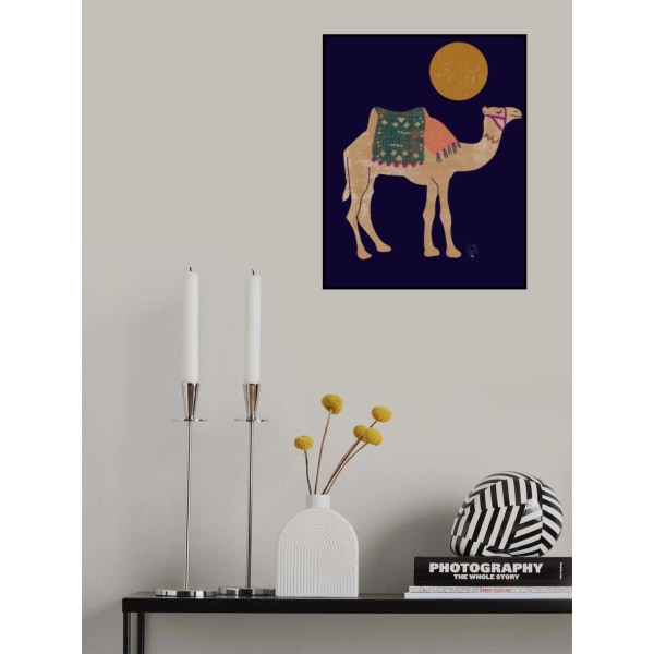 Camel And Moon Erum Khalili.png MultiColor 30x40 cm