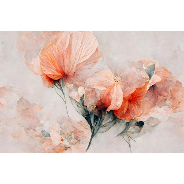 Wild Flowers On Beige Background MultiColor 21x30 cm