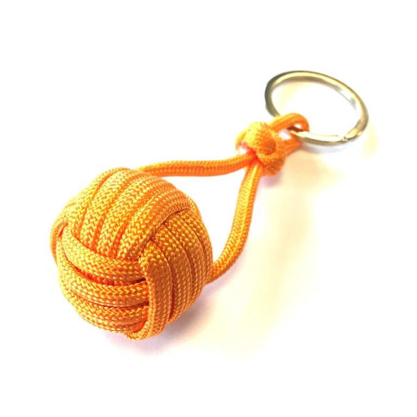 MonkeyFist / Apnäve -  nyckelring - orange orange