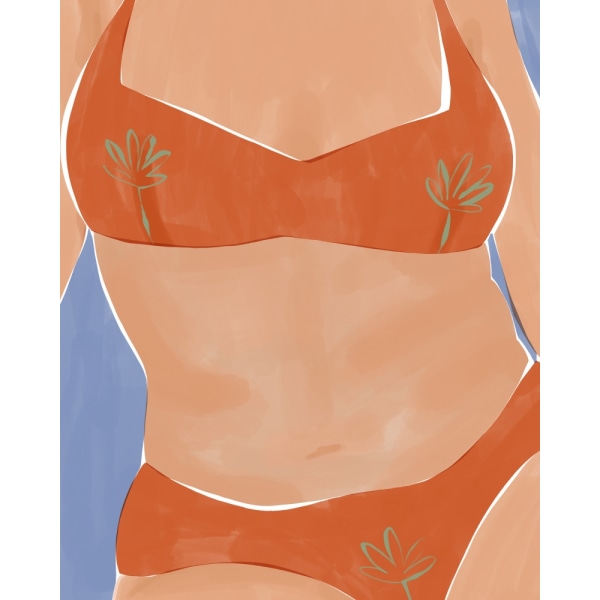 Bikini Babe MultiColor 70x100 cm