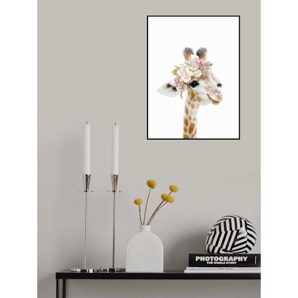 Floral Baby Giraffe MultiColor 70x100 cm
