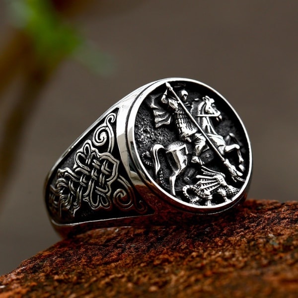 Ring - Norse Mythology - Sigurd slaying the dragon #12