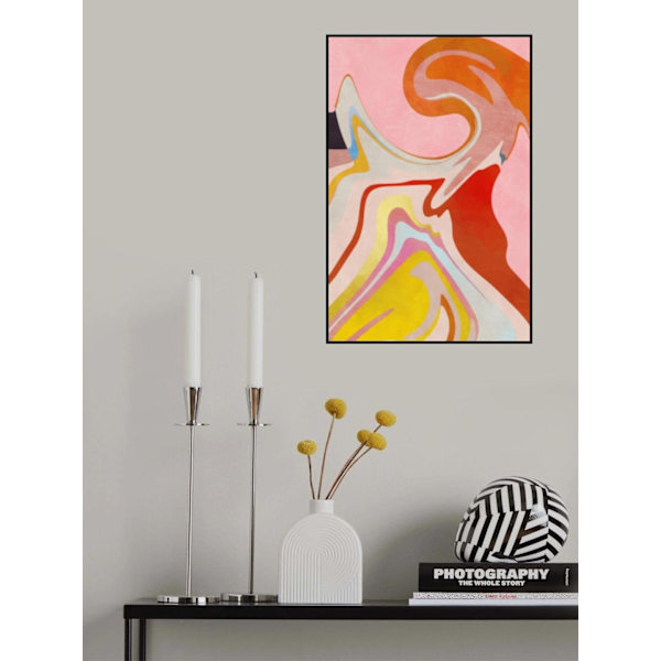 Organic Bauhaus Waved2 MultiColor 70x100 cm