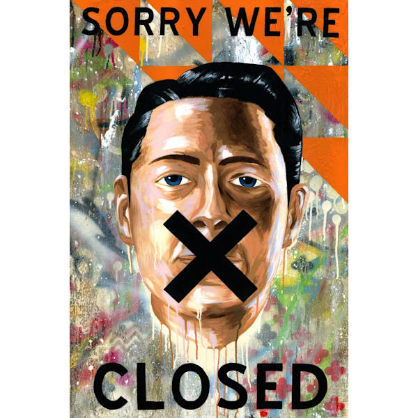 Sorry We're Closed MultiColor 30x40 cm