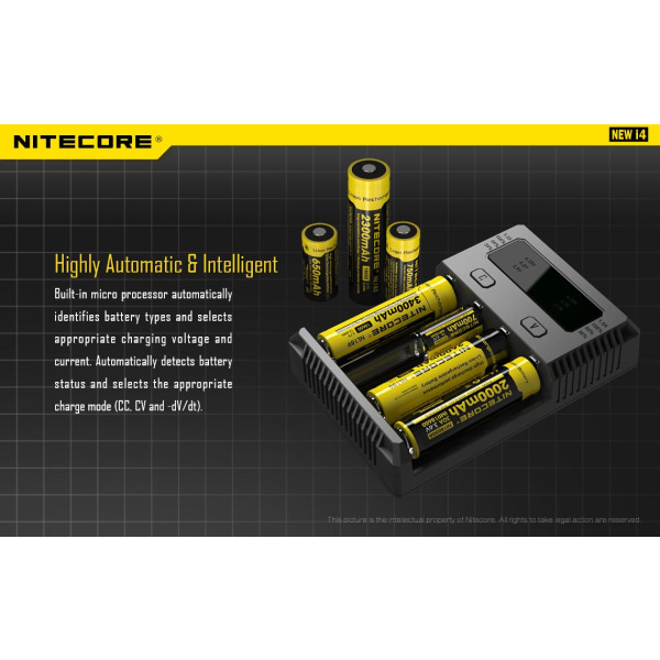 i4 - NITECORE Universal Charger Black