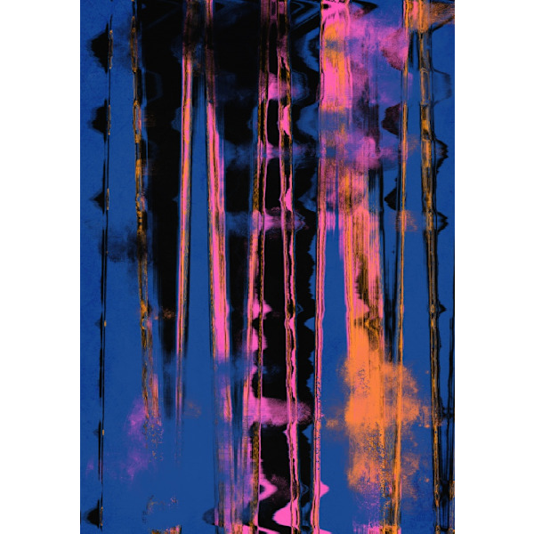 Time Machine (Blue) MultiColor 50x70 cm