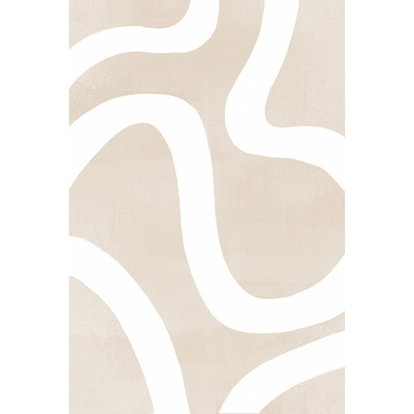 Squiggly Abstract Art MultiColor 50x70 cm